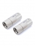 Коннектор AECO AMI-1040R - XLR трёхконтактный балансный разъём (папа) с фиксатором, покрытие родий, комплект 2 шт.