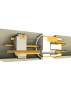 Коннектор AECO AMI-1040R - XLR трёхконтактный балансный разъём (папа) с фиксатором, покрытие родий, комплект 2 шт.