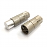 Коннектор AECO AMI 1060S - XLR разъём, покрытие серебро, комплект 2 шт.