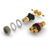Аппаратный разъем AECO ARJ 4045 G, RCA Jack, покрытие золото, 2 шт.