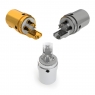 Коннектор AECO АX3-1623G - XLR трёхконтактный балансный разъём (мама) с фиксатором, покрытие золото, комплект 1 шт.