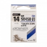 Крючок OWNER Tenkara Down w/eye brown №14 12шт, 50458-14