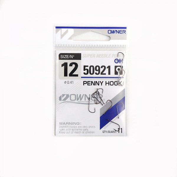 Крючок OWNER Penny Hook BC №12 11шт, 50921-12