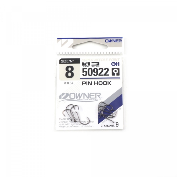 Крючок OWNER Pin Hook BC №8 9шт, 50922-08
