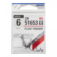 Крючок OWNER Float Rigger MH-12 BC №6 10шт, 51653-06