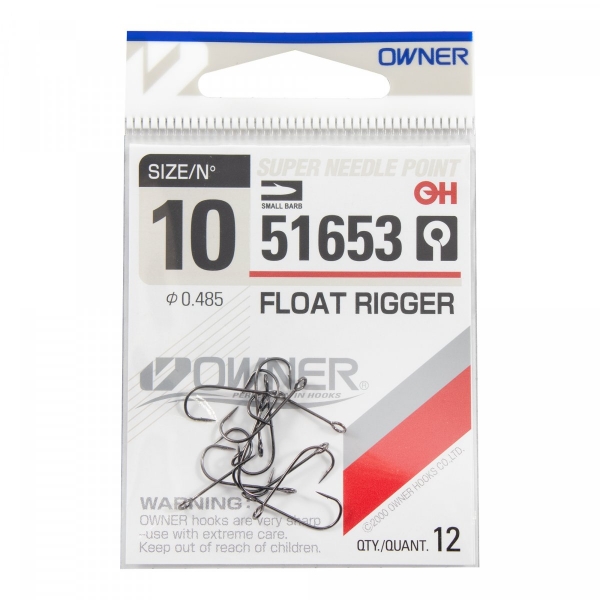 Крючок OWNER Float Rigger MH-12 BC №10 12шт, 51653-10