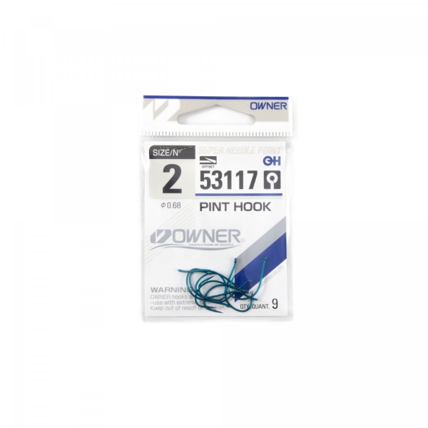 Крючок OWNER Pint Hook blue №2 9шт, 53117-02