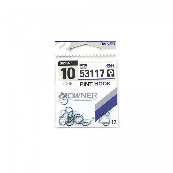 Крючок OWNER Pint Hook blue №10 12шт, 53117-10