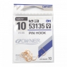 Крючок OWNER Pin Hook gold №10  10шт, 53135-10