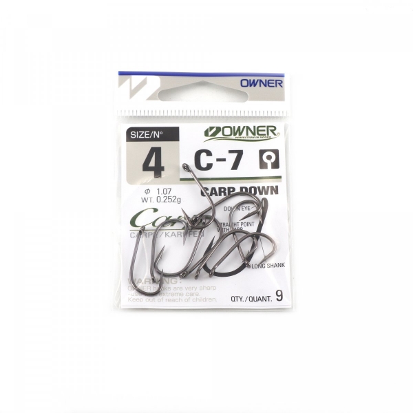 Крючок OWNER Carp Down BC №4 9шт, 53267-04 (C-7-4)
