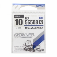 Крючок OWNER Tenkara Long-D №10 10шт, 56508-10