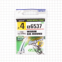 Крючок OWNER Worm BH-Round BC №4 9шт, 56537-04