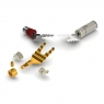 Акустический разъём AECO ASP 1931 G spade plug (лопатка), покрытие золото, комплект 4 шт.