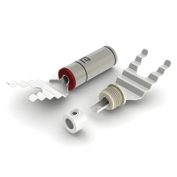 Акустический разъём AECO ASP 1931S spade plug (лопатка), покрытие серебро, комплект 4 шт.