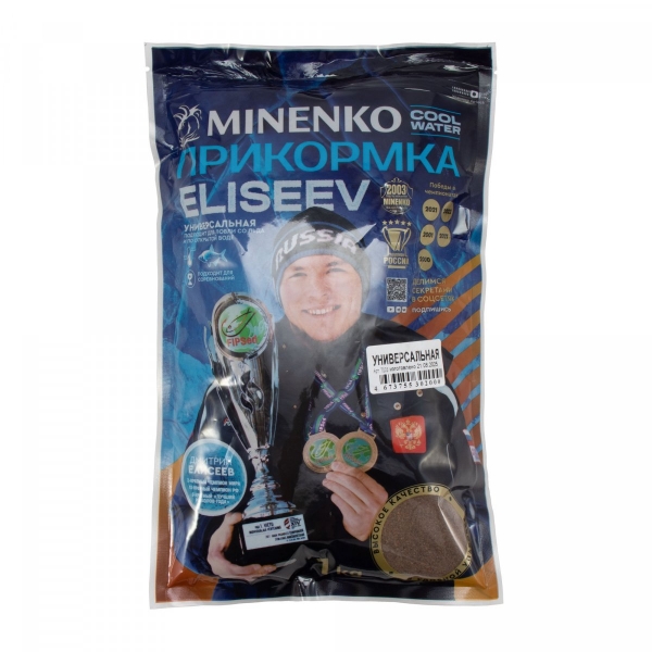 Прикормка MINENKO COOL WATER "Елисеев" зимняя, универсальная, 1000 г, 7003