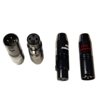 Комплект разъёмов XLR 4 шт. (2 мамы + 2 папы), латунь Harmonic Technology HTX-5001 GD