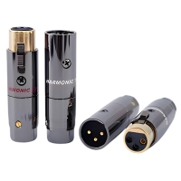 Разъёмы XLR 4 шт Harmonic Technology HTX-1001 GD позолоченные OCC медь балансные коннекторы 2 папа, 2 мама