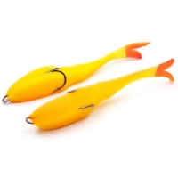 Поролоновая рыбка YAMAN Devious Minnow на двойнике, р. 135 мм, цвет 20 UV (5 шт.) Y-DM135-20