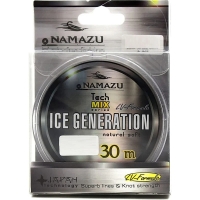 Леска Namazu "Ice Generation", L-30 м, , d-0.10 мм, test-0.88 кг, прозрачная NIG30-0,10