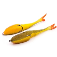 Поролоновая рыбка YAMAN Devious Minnow на двойнике, р. 135 мм, цвет 19 UV (5 шт.) Y-DM135-19