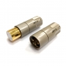 Коннектор AECO AMI 1060G - XLR разъём, покрытие золото, комплект 2 шт.