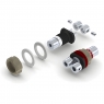Аппаратный разъем AECO ARJ 4045S, RCA Jack, покрытие серебро, 2 шт.
