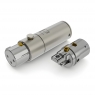 Коннектор AECO АX3-1623R - XLR трёхконтактный балансный разъём (мама) с фиксатором, покрытие родий, комплект 1 шт.