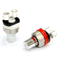Аппаратный разъем AECO ARJ 4045 R, RCA Jack, покрытие родий, 2 шт.