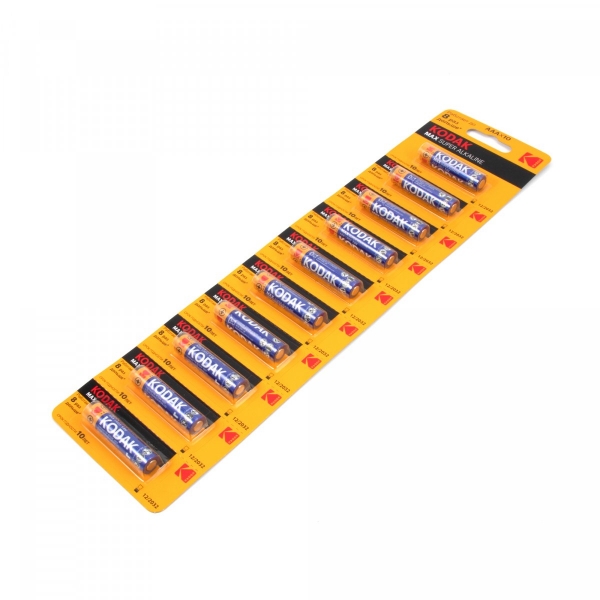 Батарейка Kodak MAX LR03 (AAA) Alkaline отрывной блистер 10шт, KD LR03/10BL MAX