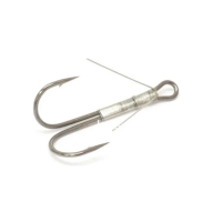 Крючок KOI Weedless Double Hook, размер 8 int, цвет BN, двойник незацепляйка, 5 шт., KH2325-8BN