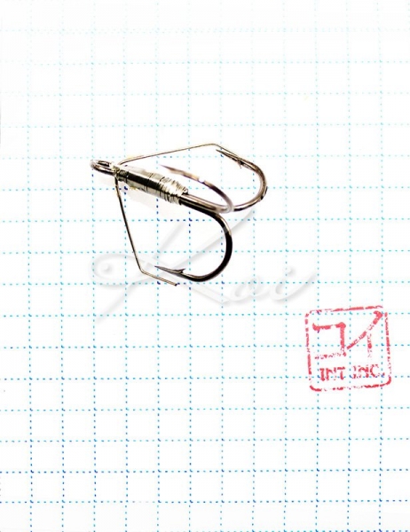 Крючок KOI "WEEDLESS TREBLE HOOK ", размер 2 (INT), цвет BN, тройник незацепляйка (5 шт.), KH2335-2BN