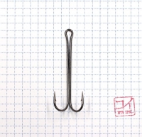 Крючок KOI "3 XL DOUBLE HOOK", размер 2/0 (INT), цвет BN, двойник (10 шт.), KH2421-2/0BN