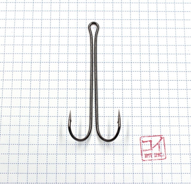 Крючок KOI "3 XL DOUBLE HOOK", размер 3/0 (INT), цвет BN, двойник (10 шт.), KH2421-3/0BN