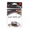 Крючок KOI "CARP WIDE GAP", размер 4 (INT), цвет OL, карповый (10 шт.), KH4251-4OL
