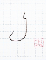 Крючок KOI "OFFSET WORM ", размер 3/0 (INT), цвет BN, офсетный (10 шт.), KH6201-3/0BN