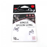 Крючок KOI "SINGLE SPOON LONG", размер 14 (INT), цвет BN (10 шт.), KH8411-14BN