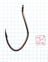 Крючок KOI "CAT FISH HOOK", размер 6/0 (INT), цвет BN (3 шт.), KH9183-6/0BN