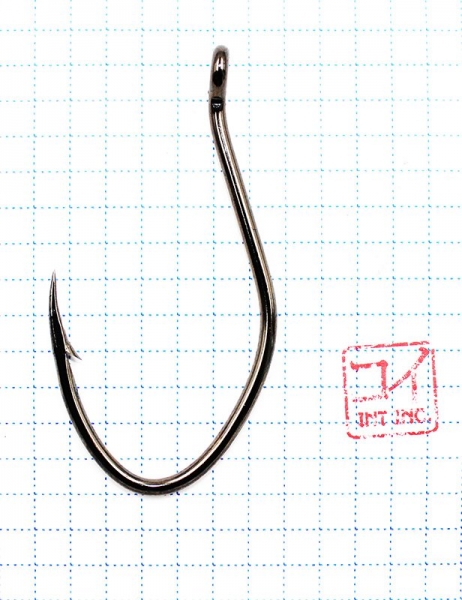 Крючок KOI "CAT FISH HOOK", размер 6/0 (INT), цвет BN (3 шт.), KH9183-6/0BN