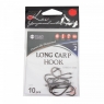 Крючок KOI "LONG CARP HOOK", размер 2 (INT), цвет BN (10 шт.), KH9511-2BN