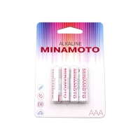 Батарейка MINAMOTO LR03 (AAA) Alkaline, MM LR03/4BL