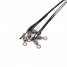 Поводок стальной NAMAZU Leader 1х7 Nylon Coated Black, d-0,36 мм, L-20 см, test- 16 кг (уп. 5 шт.), N-17LSB36-20L