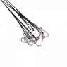 Поводок стальной NAMAZU Leader 1х7 Nylon Coated Black, d-0,36 мм, L-20 см, test- 16 кг (уп. 5 шт.), N-17LSB36-20L