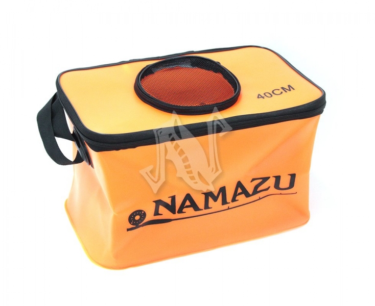 Сумка-кан Namazu складная с окном, размер 45*26*25, материал ПВХ, цвет оранж., N-BOX24