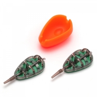 Набор кормушек Namazu In-Line Flat Method Feeder Set, 90+100 г, с пресс-формой, N-FMF-SET4