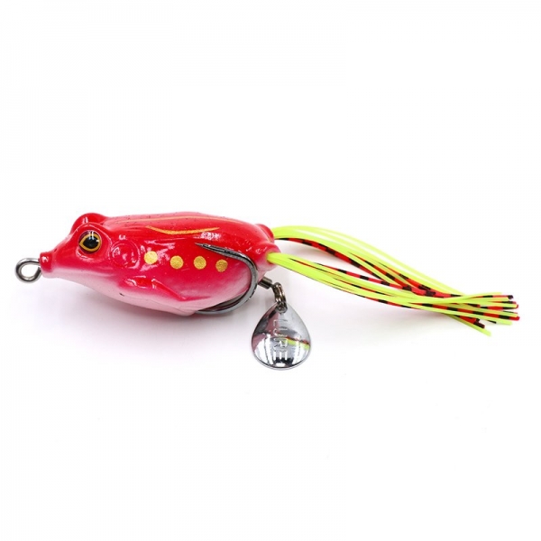 Лягушка-незацепляйка Namazu FROG с лепестком, 55 мм, 10 г,цвет 01, крючок-двойник YR Hooks (BN) #1, N-FP55-10-01