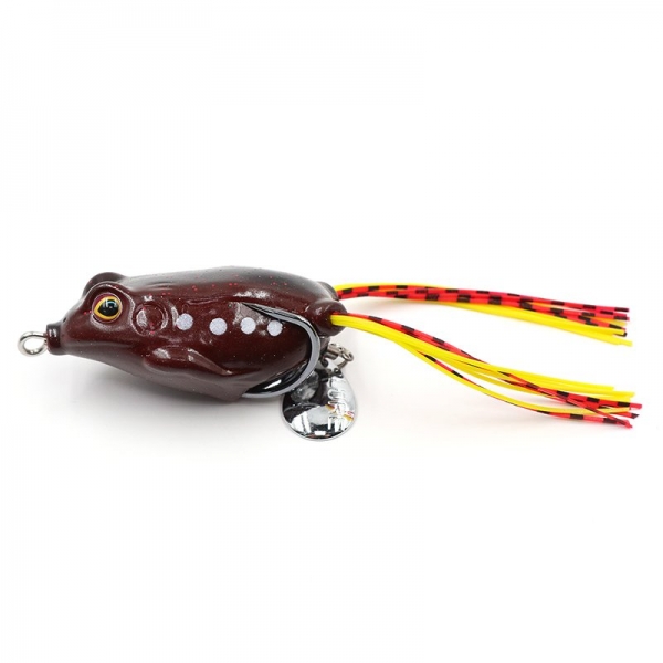 Лягушка-незацепляйка Namazu FROG с лепестком, 55 мм, 10 г,цвет 04, крючок-двойник YR Hooks (BN) #1, N-FP55-10-04