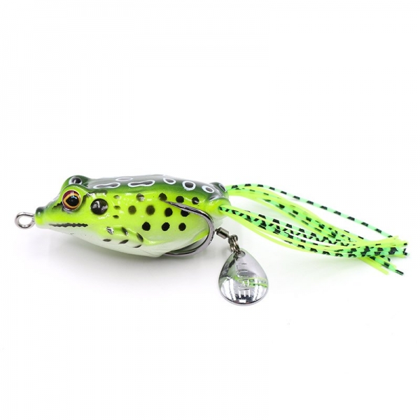 Лягушка-незацепляйка Namazu FROG с лепестком, 55 мм, 10 г,цвет 07, крючок-двойник YR Hooks (BN) #1, N-FP55-10-07