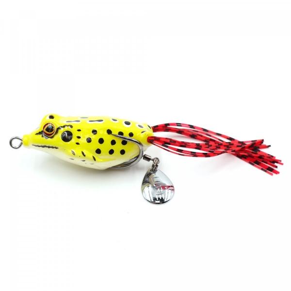 Лягушка-незацепляйка Namazu FROG с лепестком, 55 мм, 10 г, цвет 10, крючок-двойник YR Hooks (BN) #1/, N-FP55-10-10