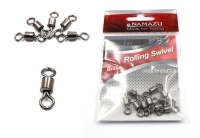 Вертлюг Namazu ROLLING SWIVEL, латунь, цв. BN, р. 1, test-43 кг (уп.10 шт), N-FT-CS1