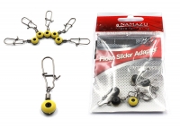 Крепеж для скользящего поплавка Namazu FLOAT SLIDER ADAPTER, цв. BN, р. S (уп.10 шт), N-FT-FSAS